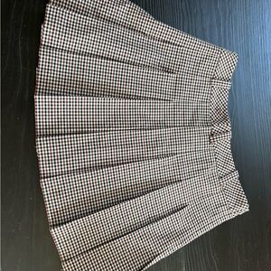 Aritzia mini olive skirt